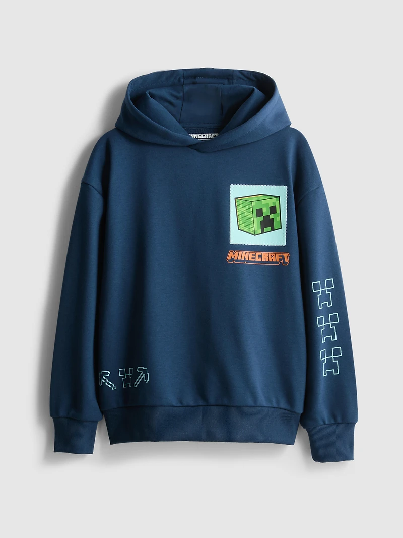 7-15 yrs | Minecraft Graphic Cotton-Rich Hoodie
