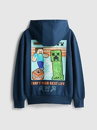 7-15 yrs | Minecraft Graphic Cotton-Rich Hoodie