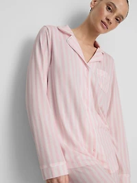 Striped Jersey Boyfriend Pajamas