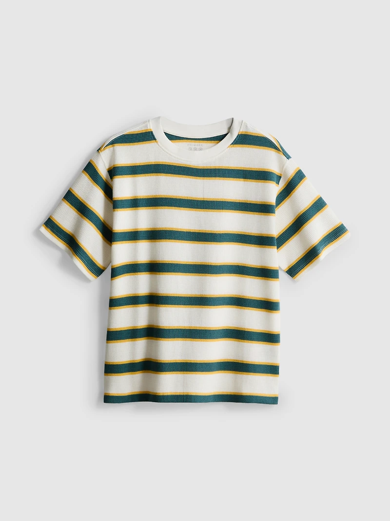7-15yrs | Waffle Textured T-Shirt