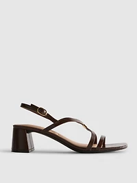 Wide-Fit Block-Heel Strappy Sandals