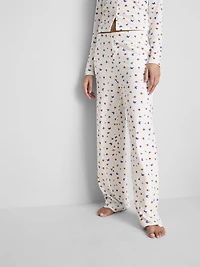 Ribbed Butterfly Pajama Bottoms
