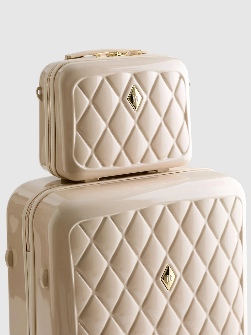 Hard Shell Quilted Luggage
