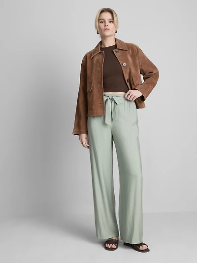 Bow Detail Palazzo Pants