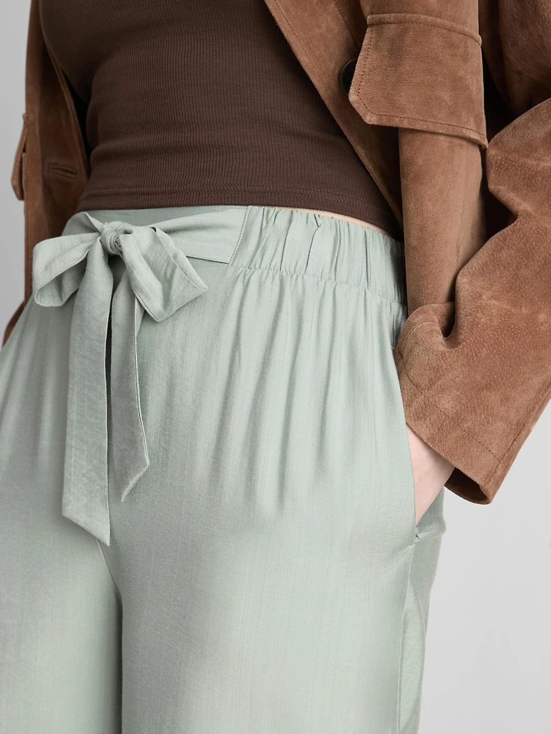 Bow Detail Palazzo Pants