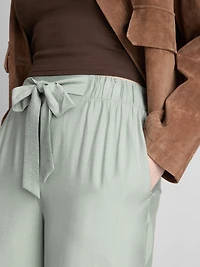 Bow Detail Palazzo Pants