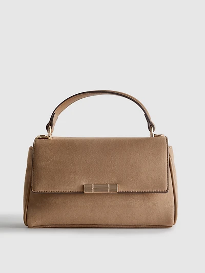 By Coleen Faux Suede Crossbody Bag