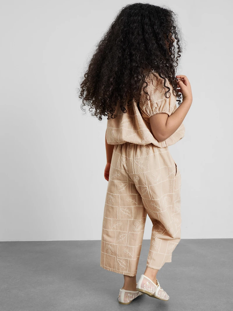 1.5-12yrs | The Edit Linen Mix Embroidered Blouse