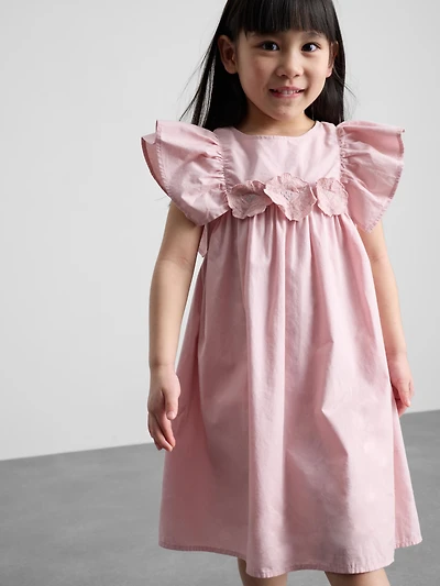 1.5-12yrs | The Edit Cotton Floral Appliqué Smock Dress