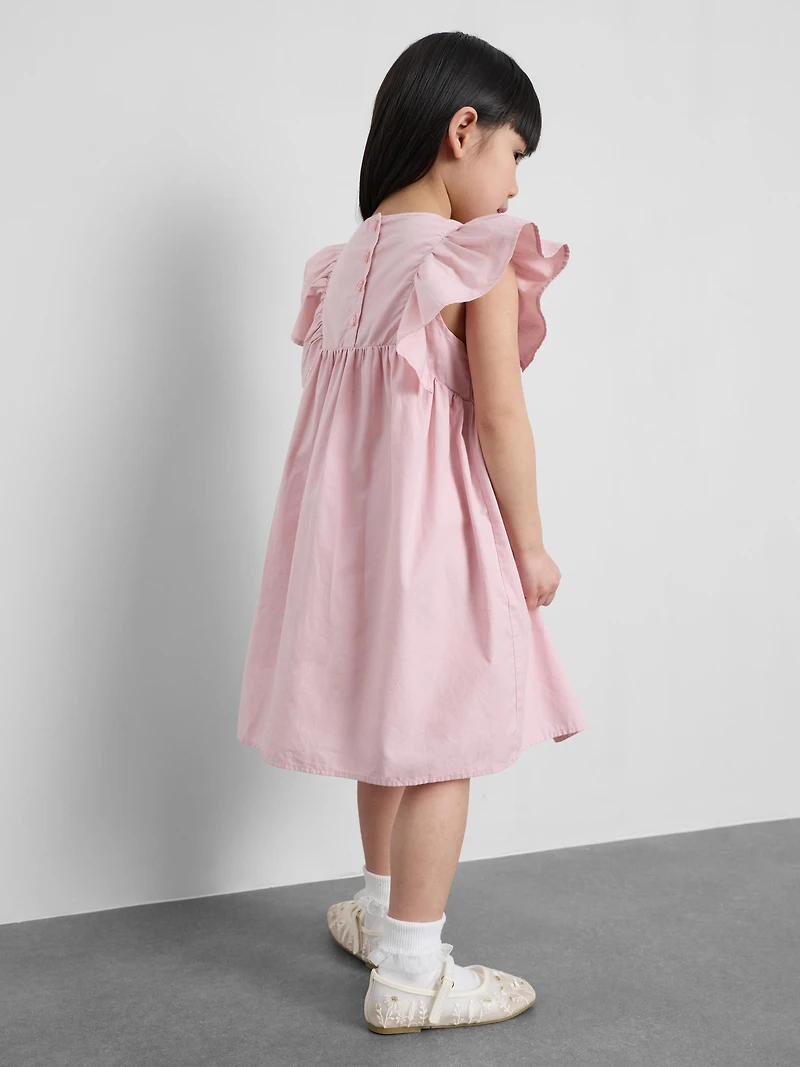 1.5-12yrs | The Edit Cotton Floral Appliqué Smock Dress