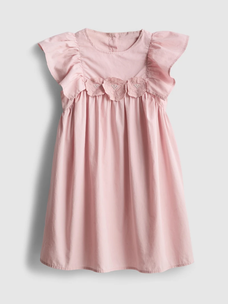 1.5-12yrs | The Edit Cotton Floral Appliqué Smock Dress