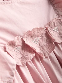 1.5-12yrs | The Edit Cotton Floral Appliqué Smock Dress