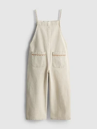 1.5-12yrs | The Edit Cotton Pinstripe Denim Overalls