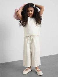 1.5-12yrs | The Edit Linen Mix Embroidered Pants