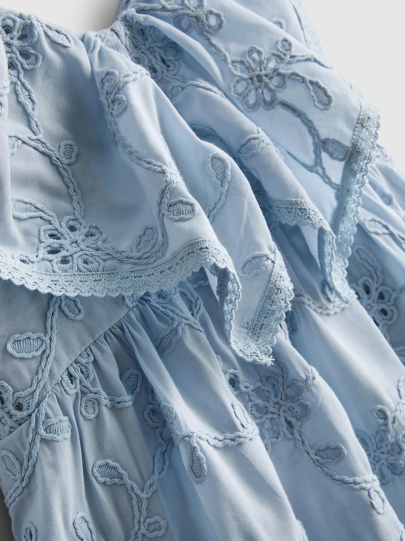 1.5-12yrs | The Edit Floral Embroidered Smock Dress