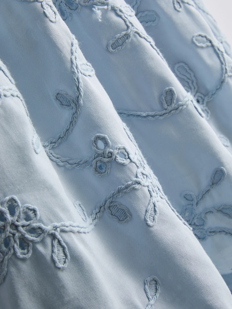 1.5-12yrs | The Edit Floral Embroidered Smock Dress