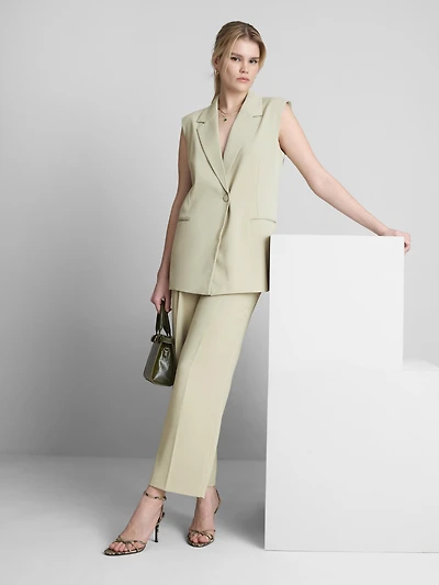 Lila Longline Sleeveless Blazer