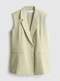 Lila Longline Sleeveless Blazer