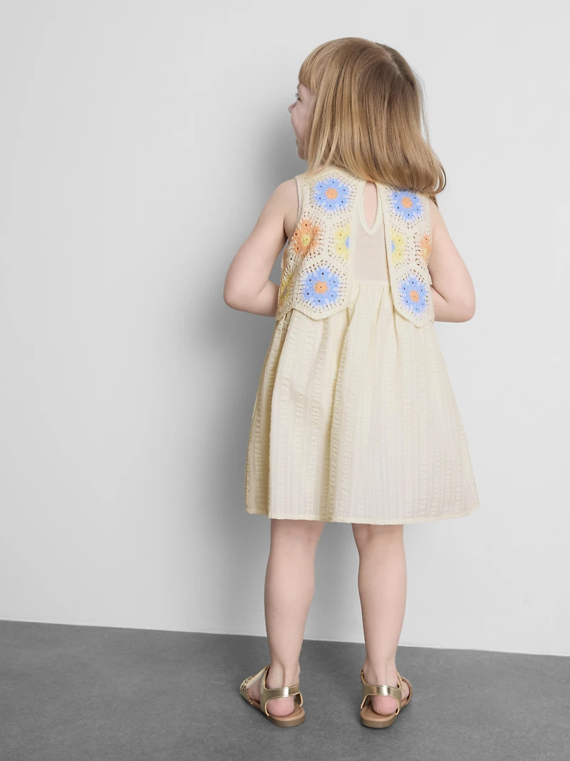 1.5-8yrs | Crochet Sleeveless Dress