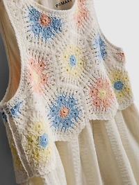 1.5-8yrs | Crochet Sleeveless Dress