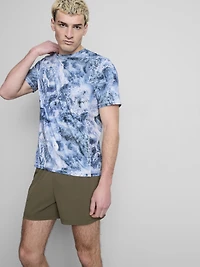 Short-Sleeve Wave Mesh T-Shirt