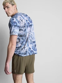 Short-Sleeve Wave Mesh T-Shirt