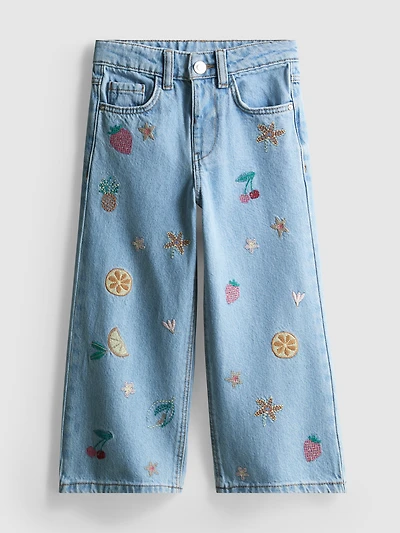 1.5-8yrs | Fruit Embroidered Jeans