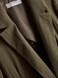 Textured Notched Lapel Blazer