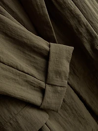Textured Notched Lapel Blazer