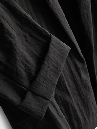 Textured Notched Lapel Blazer