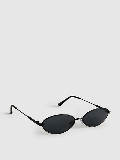 90s Tinted Oval Sunglasses