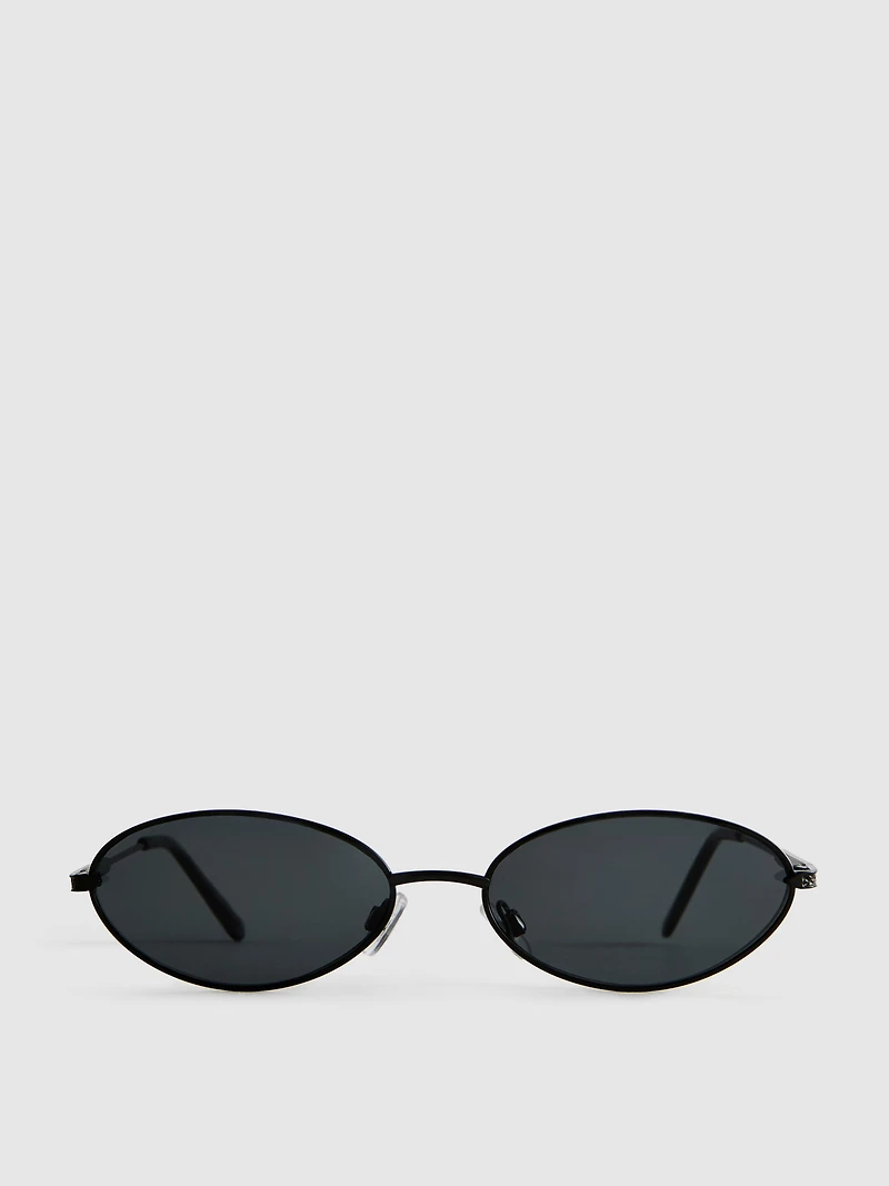90s Tinted Oval Sunglasses