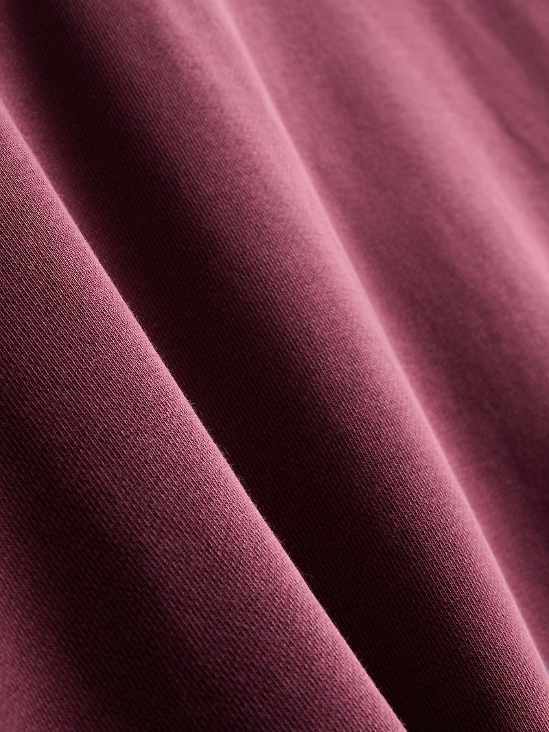 Boxy V-Neck Seam-Detail Tee