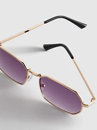 Metal Rectangle Sunglasses