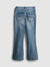 7-15yrs | Pintuck Flare Jeans