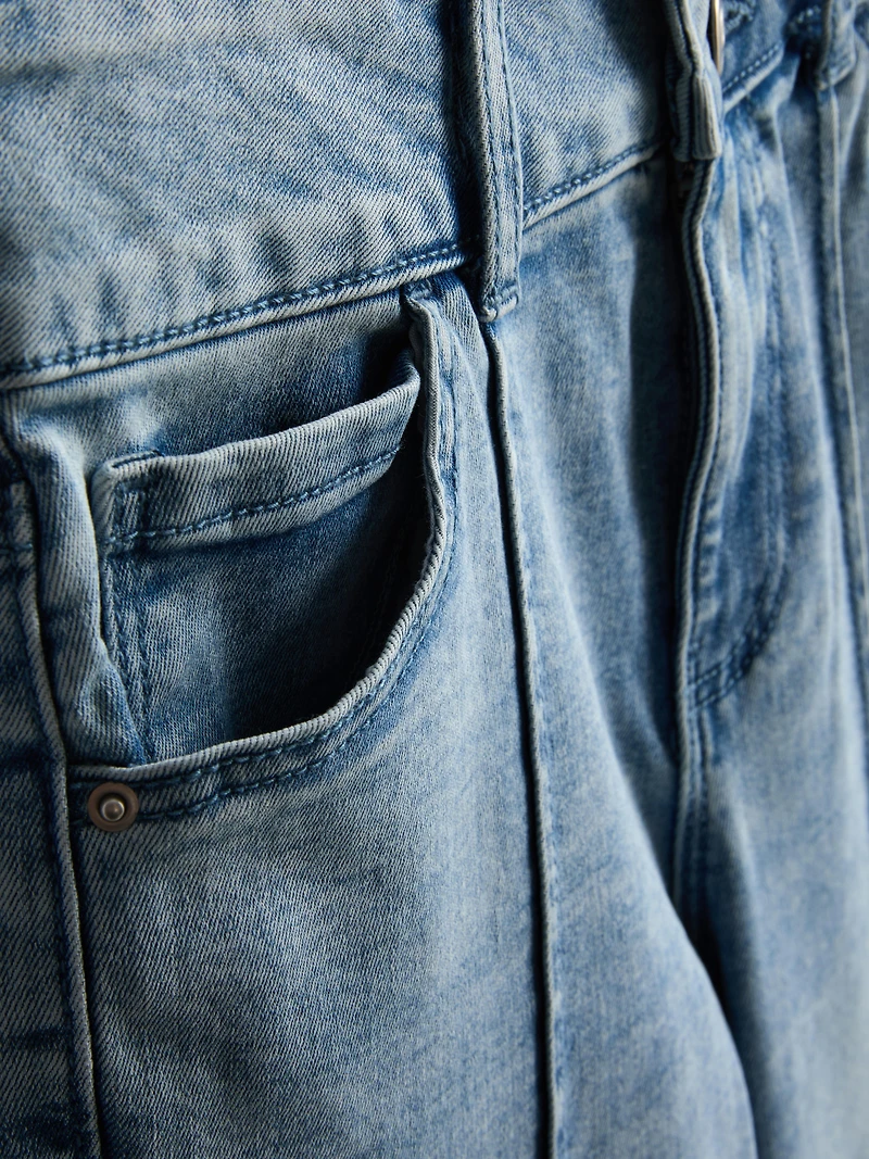 7-15yrs | Pintuck Flare Jeans