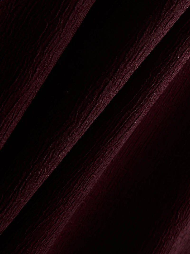 Textured Straight-Leg Satin Pants