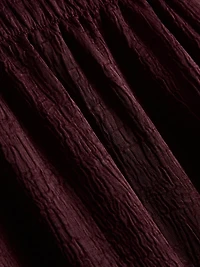 Textured Straight-Leg Satin Pants
