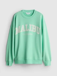 Cotton-Rich Oversized Malibu Sweatshirt