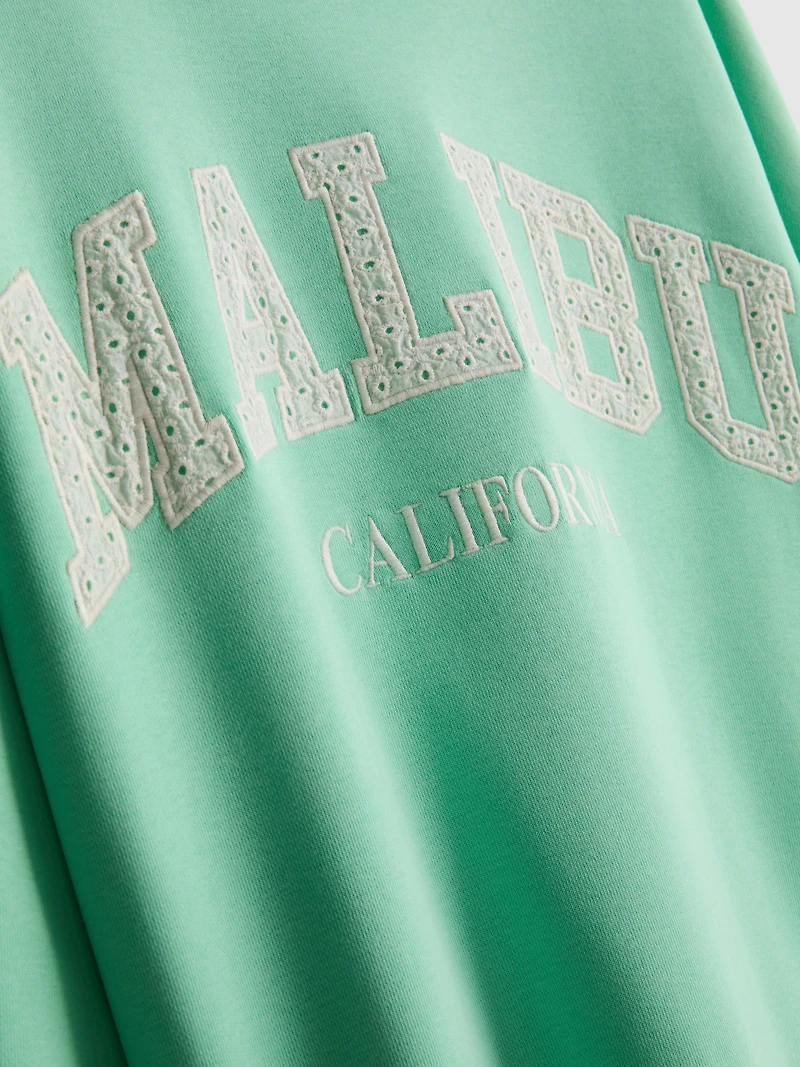 Cotton-Rich Oversized Malibu Sweatshirt