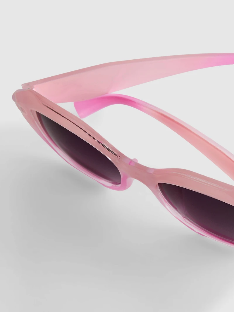 Faceted Frame Sunglasses