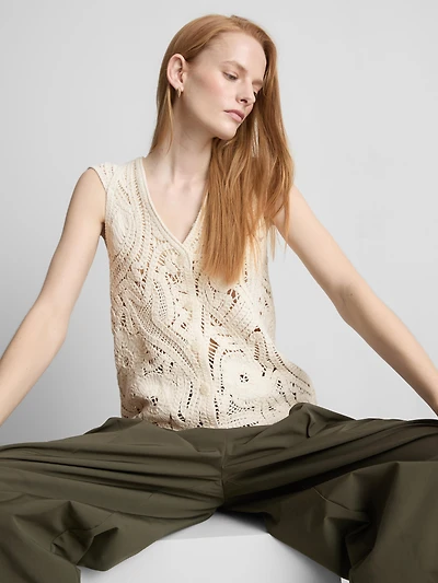 Crochet Cap-Sleeve Vest