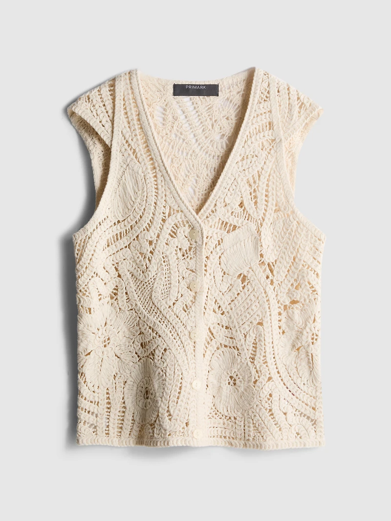 Crochet Cap-Sleeve Vest