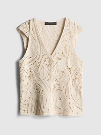 Crochet Cap-Sleeve Vest