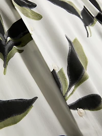 Botanical Short-Sleeve Button-Up Shirt