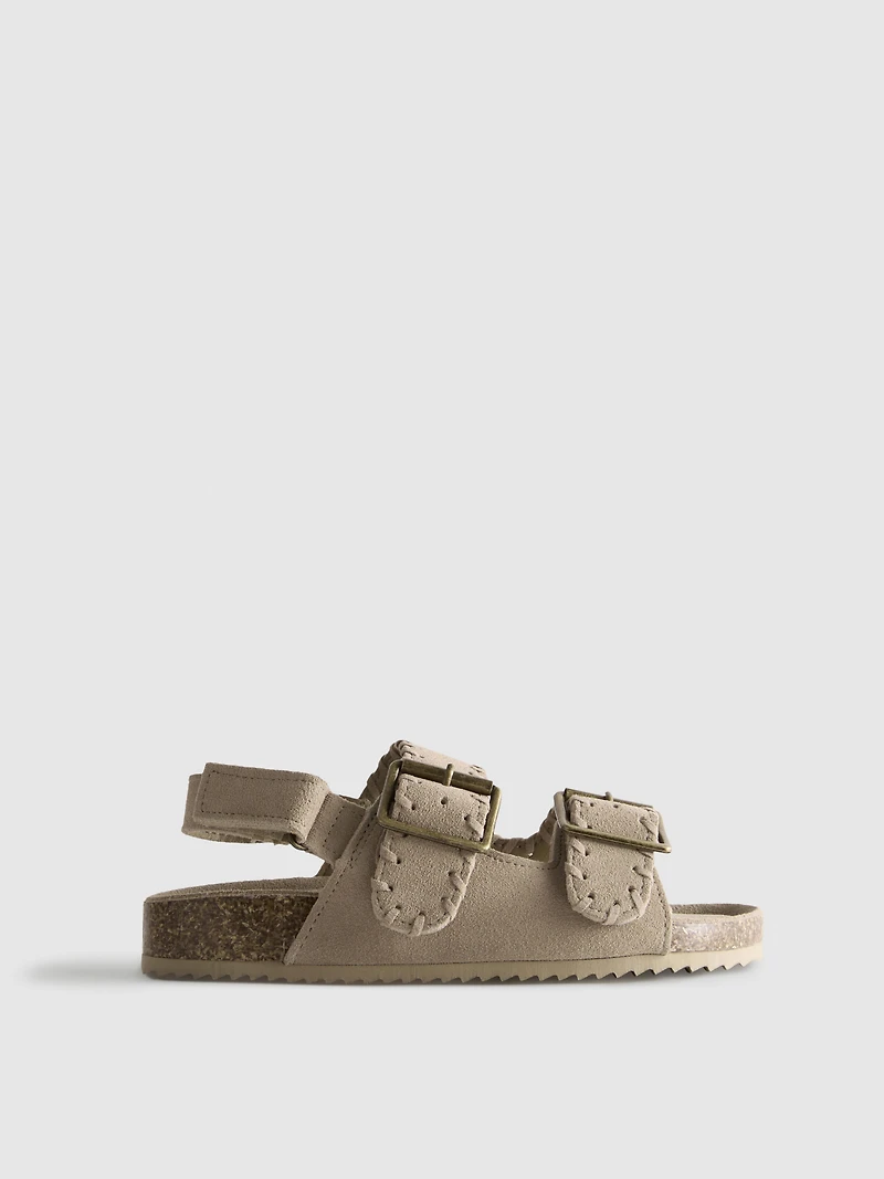 Double Buckle-Strap Sandals