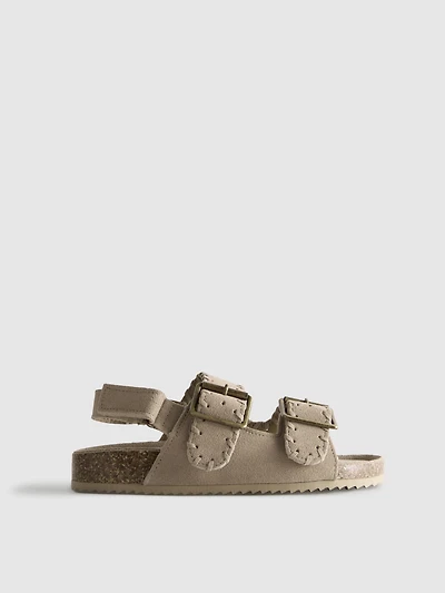 Double Buckle-Strap Sandals