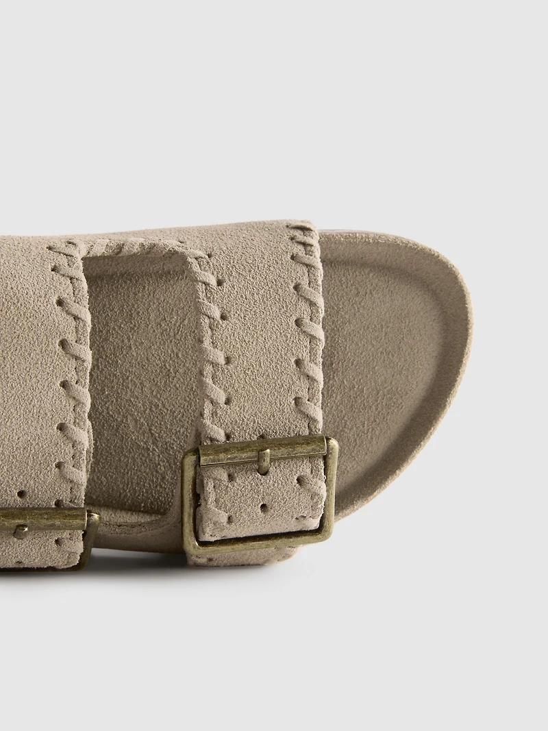 Double Buckle-Strap Sandals