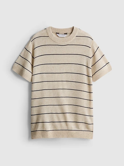 1.5-12yrs | The Edit Stripe Short Sleeve Sweater