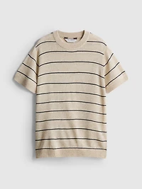 1.5-12yrs | The Edit Stripe Short Sleeve Sweater
